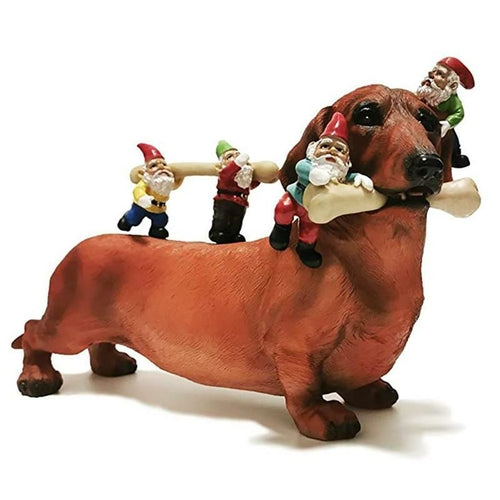 Puppy Dog Sculpture Statue Animal Figurines Decor Ornament