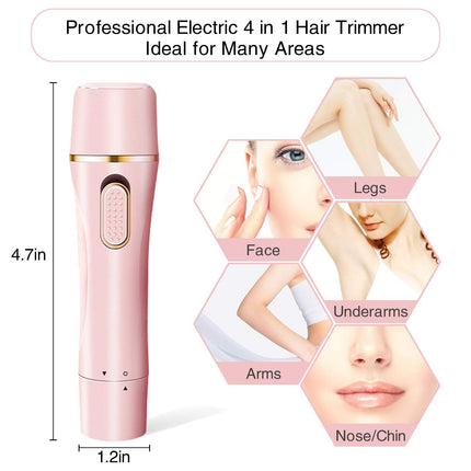 4 in 1 Electric Shaver For Women Hair Removal Rechargeable Trimmer For