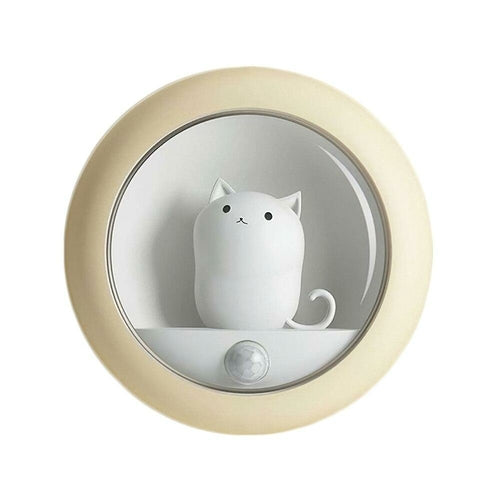 LED Night Light with Motion Sensor Cute Cat Home Decoration
