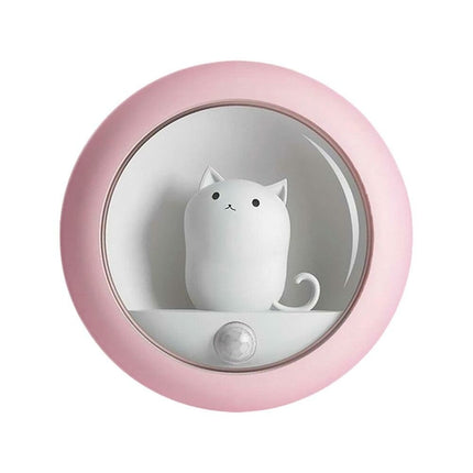 LED Night Light with Motion Sensor Cute Cat Home Decoration