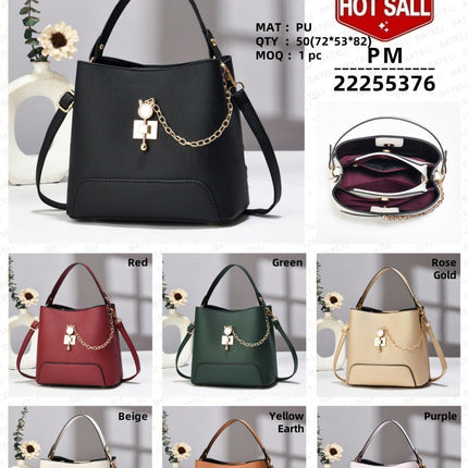 Classy Bucket Bag - Women Pu Leather Shoulder Women Bag Handbag