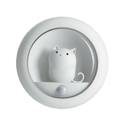 LED Night Light with Motion Sensor Cute Cat Home Decoration