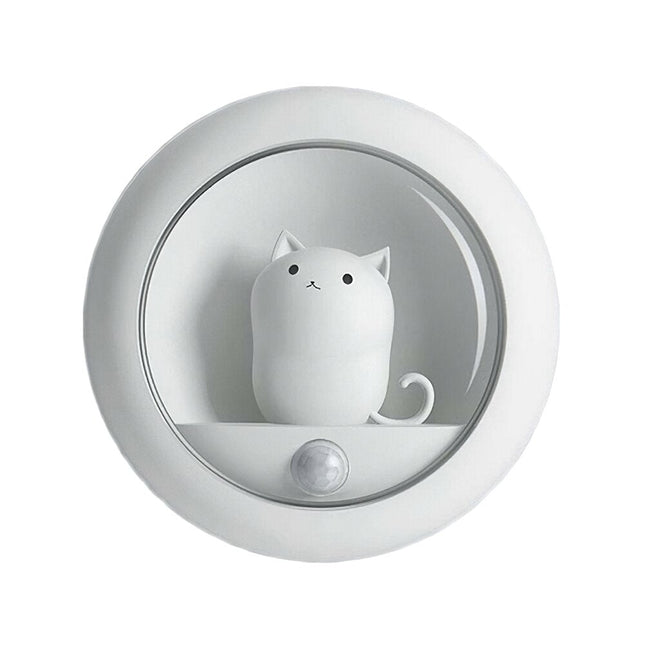 LED Night Light with Motion Sensor Cute Cat Home Decoration