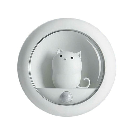 LED Night Light with Motion Sensor Cute Cat Home Decoration