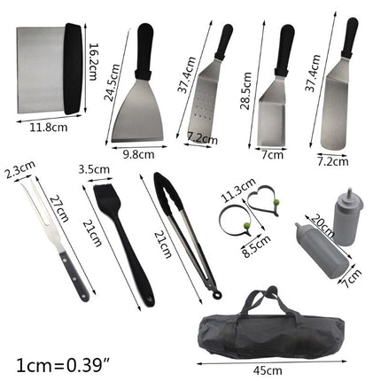 Portable Barbecue Tool Set with Storage Bags Complete Grill Utensils