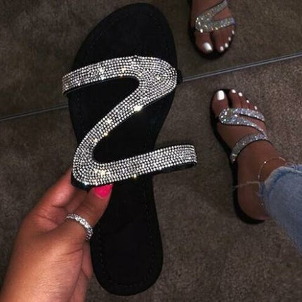 2021 Bling Bling Slides Women's Slippers for Summer Beach