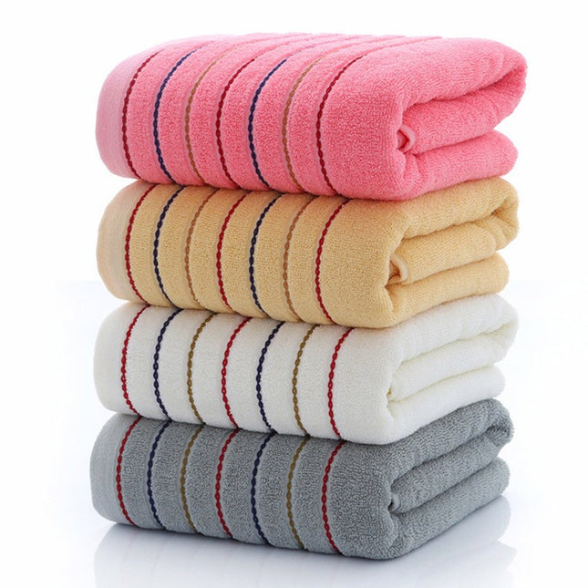 100% Cotton Striped Towels Set