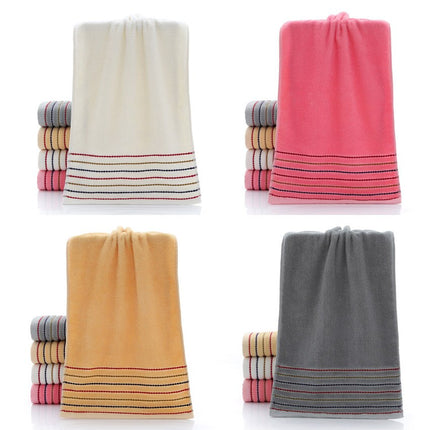 100% Cotton Striped Towels Set