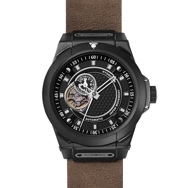 Vento Black Nato Leather