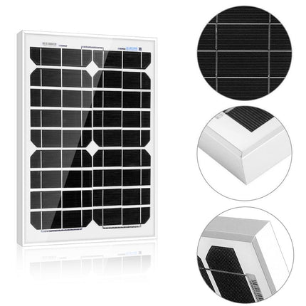 20 Watt 12 Volt Monocrystalline Solar Panel