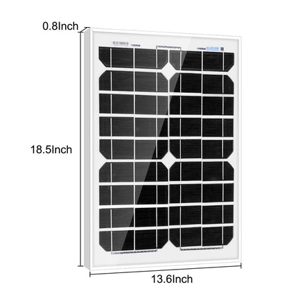 20 Watt 12 Volt Monocrystalline Solar Panel
