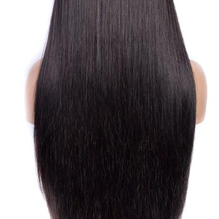 Straight Human Hair Wigs With Bangs Full Machine Made Brazilian Human