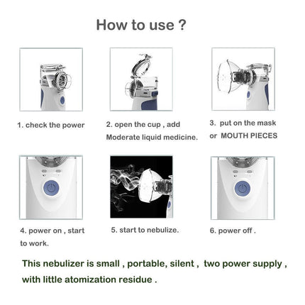 Portable Nebulizer Handheld Nebulizer For Home Daily Use Machine