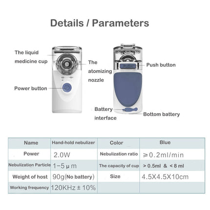 Portable Nebulizer Handheld Nebulizer For Home Daily Use Machine