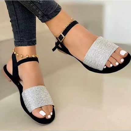 MZ-210623-01 Summer New Products Flat 35-43 Large Size Buckle Casual
