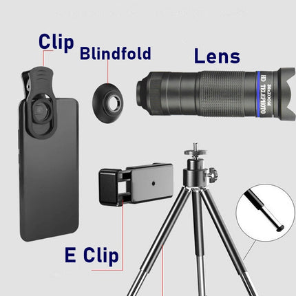 Dragon 36X Mobile Phone Lens Kit With Tripod