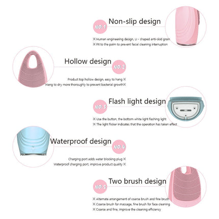 Facial Cleansing Brush Electric Face Clean Device Facial Massager Skin