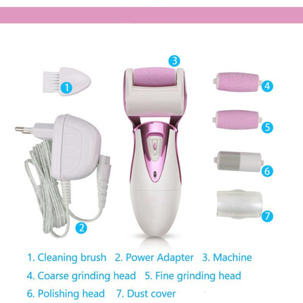 Foot Care Tool with 4 Rollers Skin Care Feet Dry Skin Remover