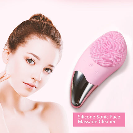 Mini Electric Facial Cleansing Brush Silicone Sonic Face Cleaner Deep