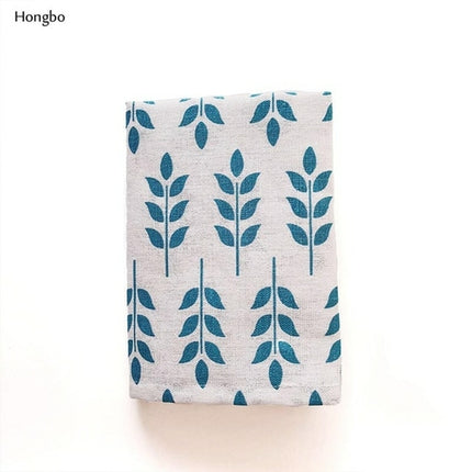Hongbo 1 Pcs Plaid Cotton Placemat Japanese Fashion Style Fabric Table
