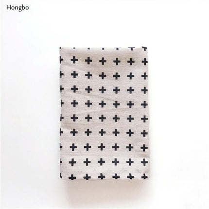 Hongbo 1 Pcs Plaid Cotton Placemat Japanese Fashion Style Fabric Table