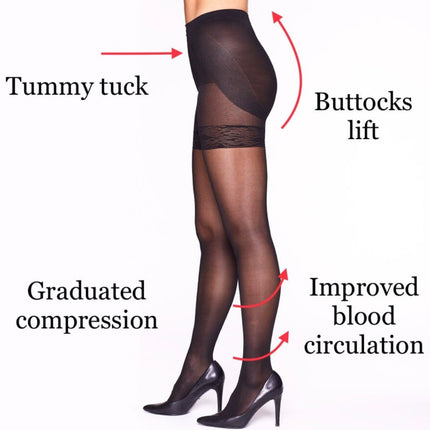 Hosetess Magic Lift shapewear support stockings