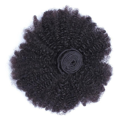 BeuMax 10A Grade 3/4 Afro Kinky Curly Bundles with 4x4 Closure