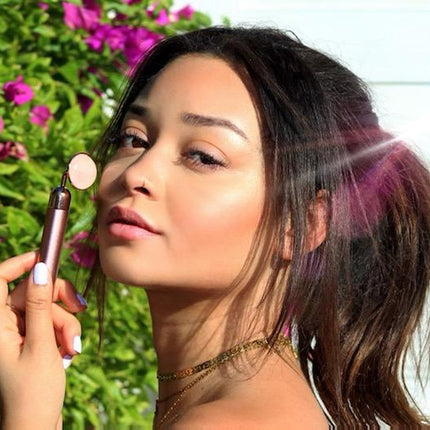 Rose Quartz Vibrating Facial Massager