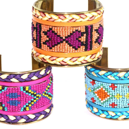 Beaded Cuff Bangles