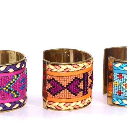 Beaded Cuff Bangles