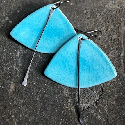 Handmade Hypoallergenic Lightweight Ceramic Statement Earrings -