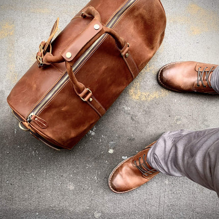 The Dagny Weekender | Large Leather Duffle Bag