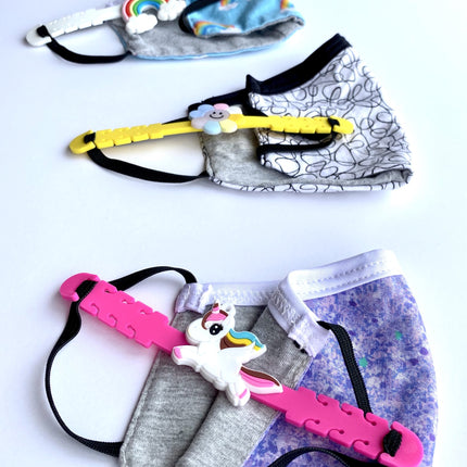 Kids Rainbow/Unicorn Mask Extender Ear Saver