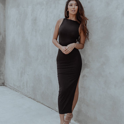 Milan Cut-out Black Dress