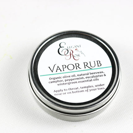 Natural Vapor Rub, Natural Decongestant, Essential