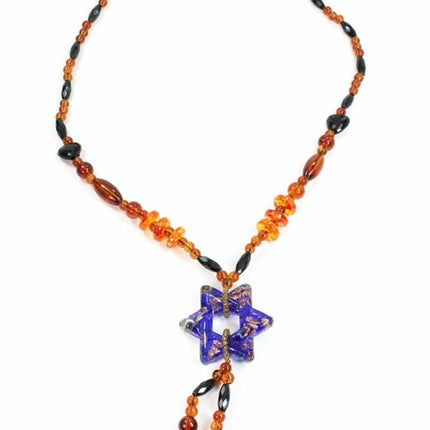 Star Pendant Gypsy Style Shimmer Necklace