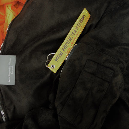 FAUX SUEDE BOMBER 6111