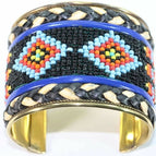 Blue/Black/Orange / Tribal / Beads