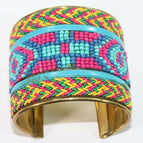 Yellow/Pink/Blue/Green / Tribal / Beads