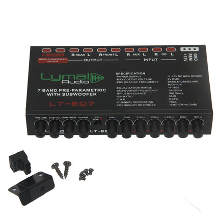 LT-EQ7 7 Band 9 Volt Car Audio Graphic Equalizer