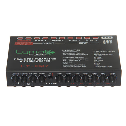 LT-EQ7 7 Band 9 Volt Car Audio Graphic Equalizer