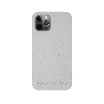 Biodegradable Personalized Phone Case - Natural White