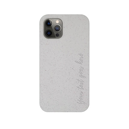 Biodegradable Personalized Phone Case - Natural White