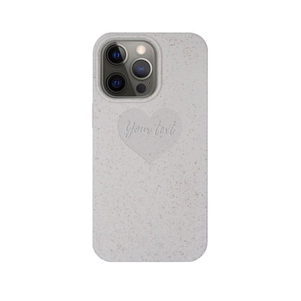 Biodegradable Personalized Phone Case - Natural White