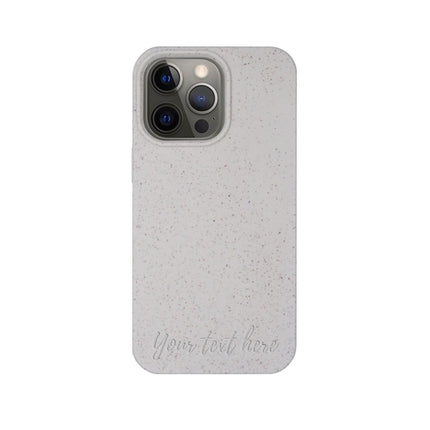 Biodegradable Personalized Phone Case - Natural White