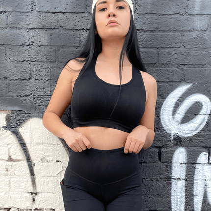 Jolie High-Waisted Athletic Shorts with Hip Pockets