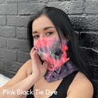 Pink Black Tie Dye