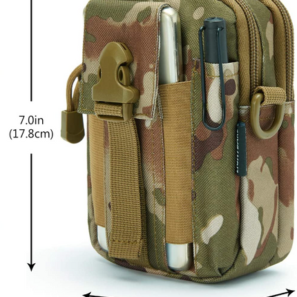 Tactical MOLLE Pouch & Waist Bag for Hiking & Outdoor Activities