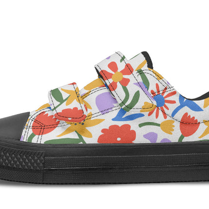 Kids Shoes Low Tops Abstract Flowers