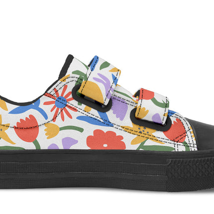 Kids Shoes Low Tops Abstract Flowers